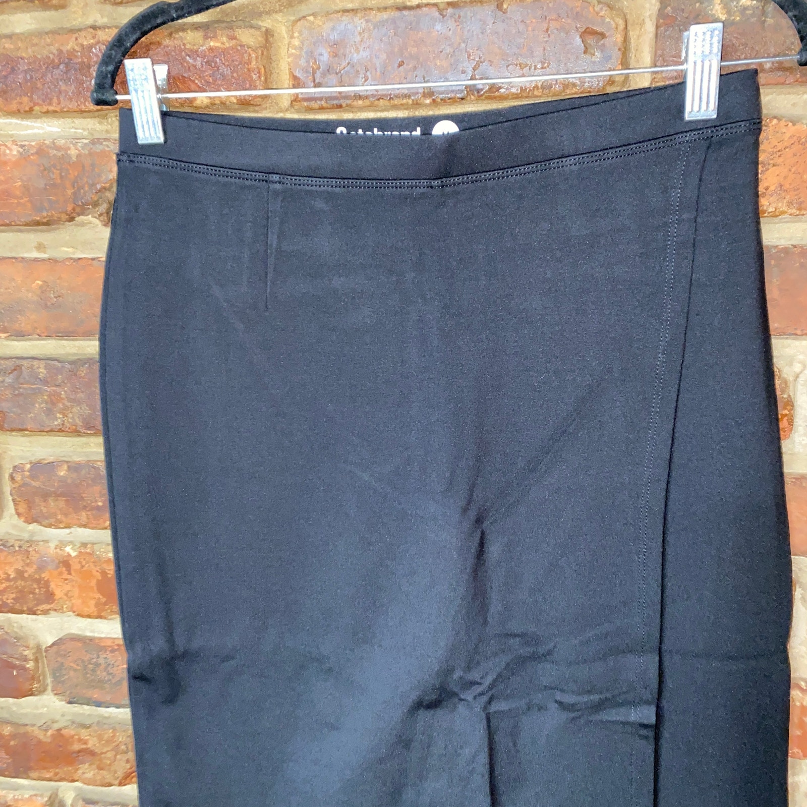 New Betabrand Black The Sassiest Capri Cropped Overlay Pants Size Large Petite — image 3 of 8